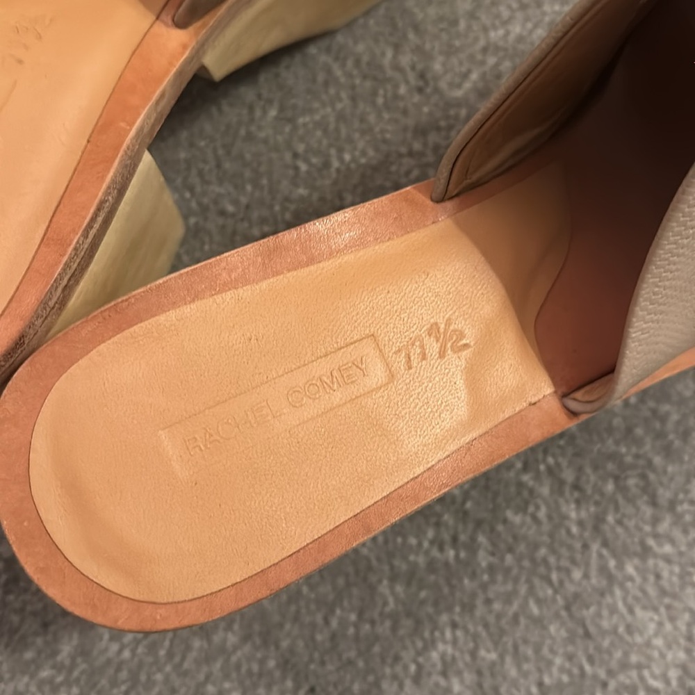 NWOT Rachel Comey Jibe Clog-leather platform slides/open toed mules - Picture 5 of 7